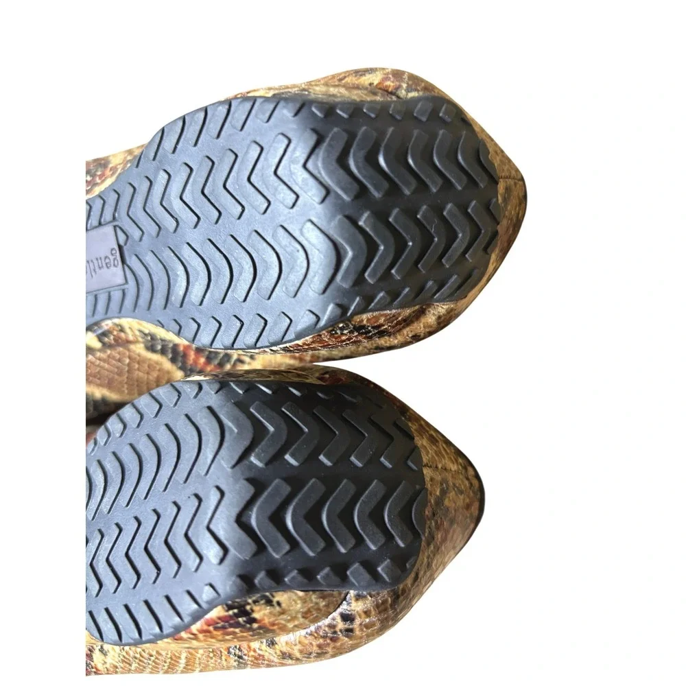 Gentle Souls Flats 9.5 Brown Iso Kicks Leather Wedge Driving Mocs Slip On Shoes